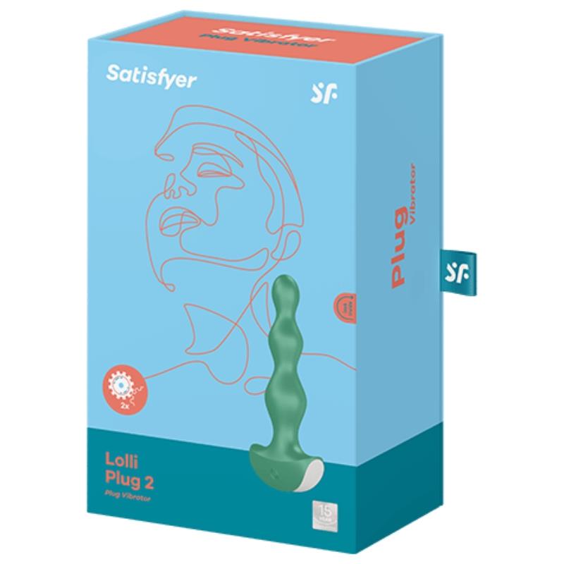 LOLLI PLUG 2 PLUG VIBRATOR GREEN