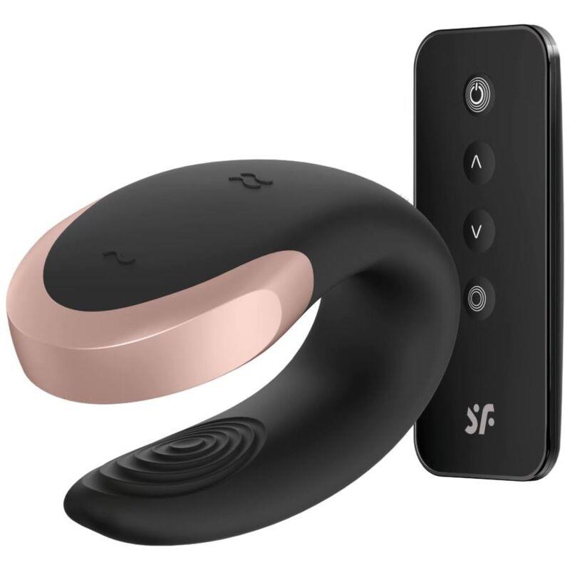 DOUBLE LOVE LUXURY PARTNER VIBRATOR ČRNA