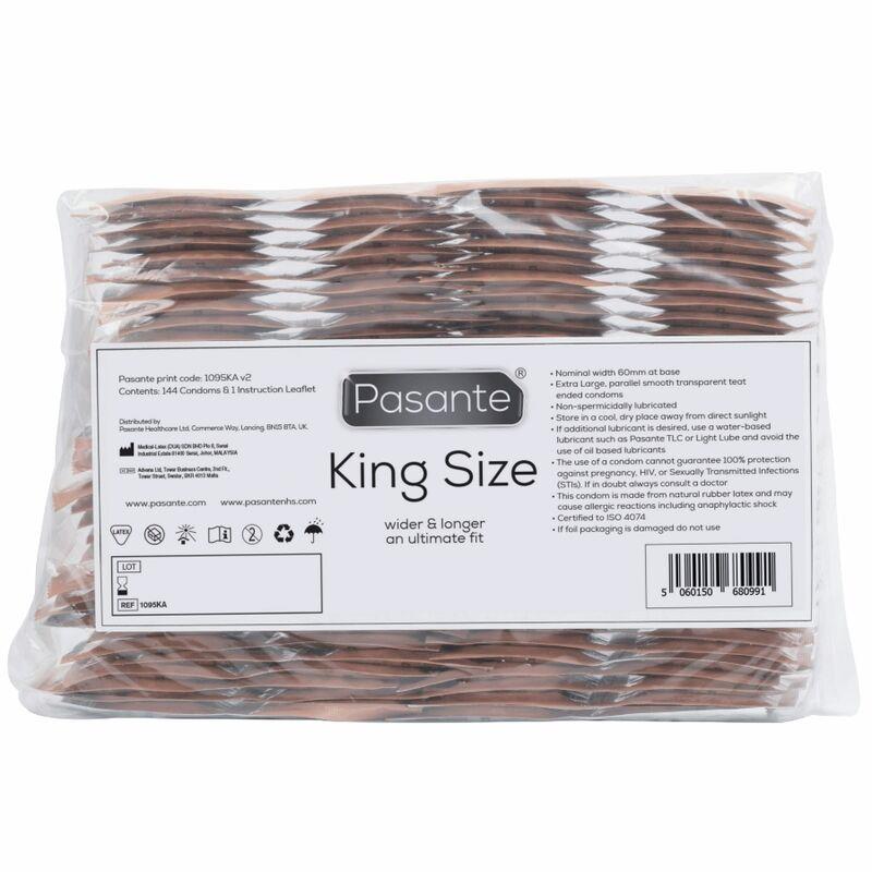 CONDOMS KING SIZE BAG 144 UNITS