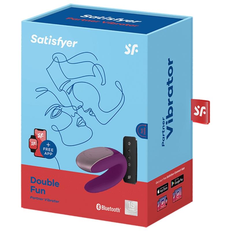 DOUBLE FUN PARTNER VIBRATOR PURPLE