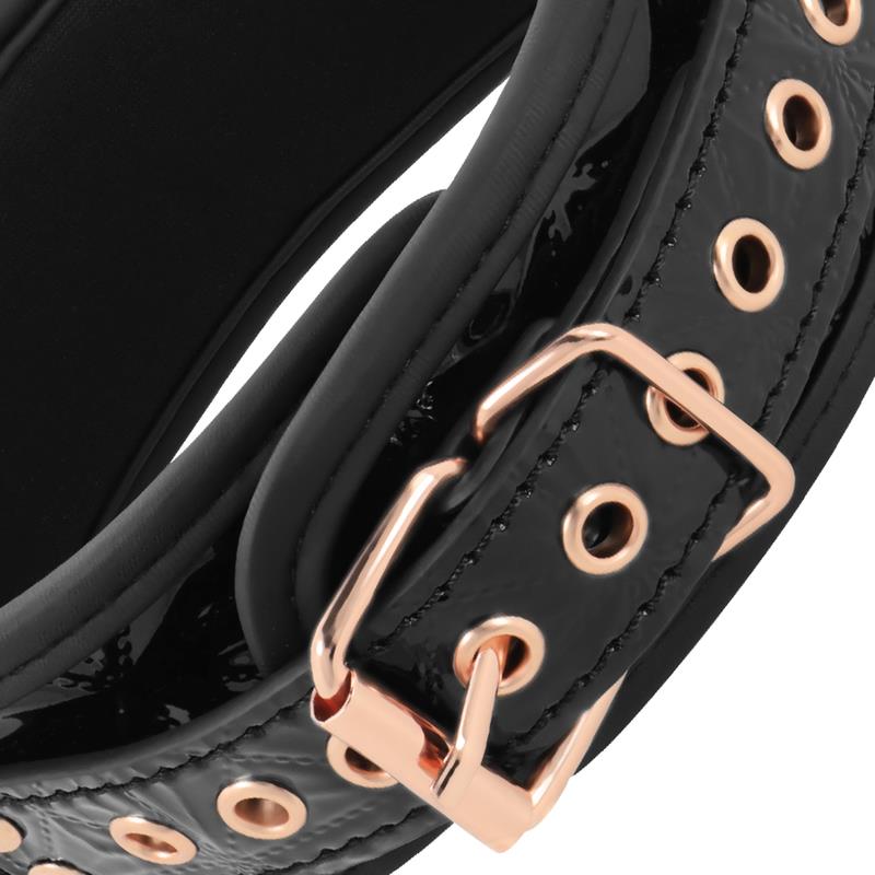 BLACK EDITION COLLAR WITH NIPPLE CLAMPS WITH NEOPRENE LINING
