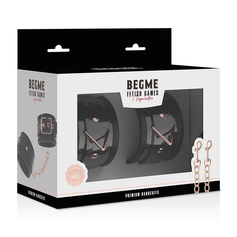BLACK EDITION PREMIUM HANDCUFFS WITH NEOPRENE LINING