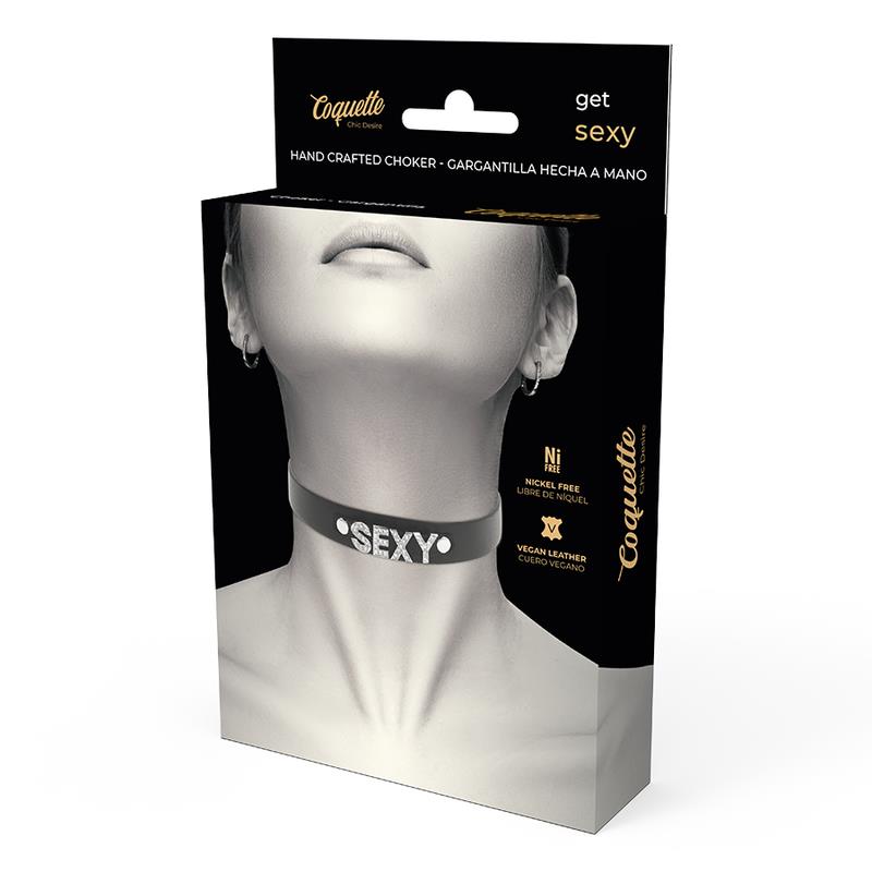 SEXY VEGAN LEATHER CHOKER