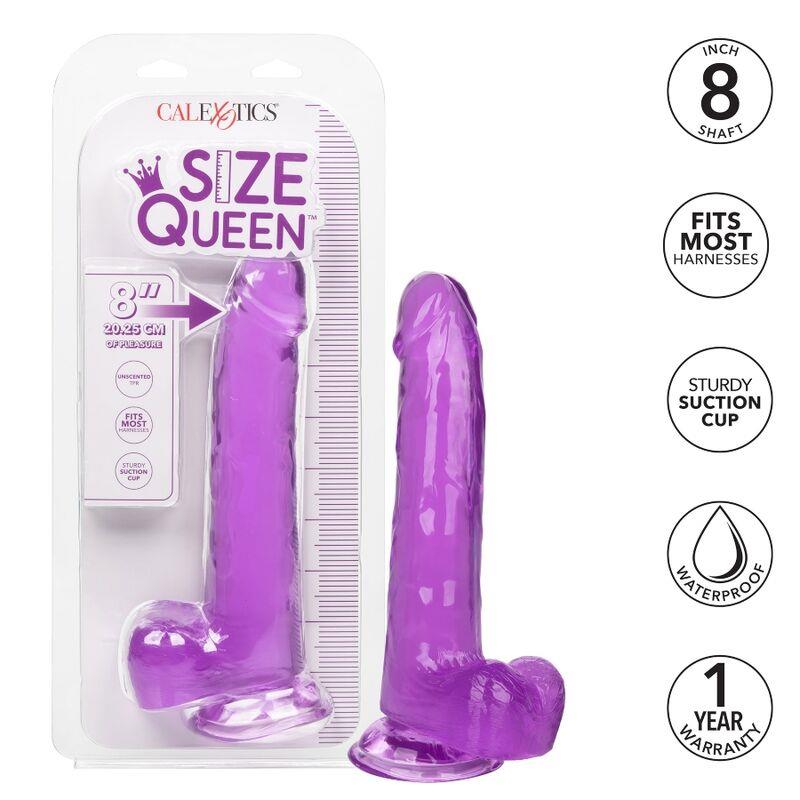SIZE QUEEN DILDO PURPLE 20.3 CM