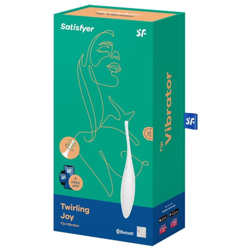 TWIRLING JOY VIBRATOR ZA KLITORIS BELO