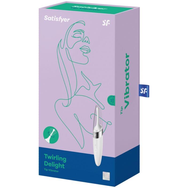 TWIRLING DELIGHT CLIT TIP VIBRATOR WHITE