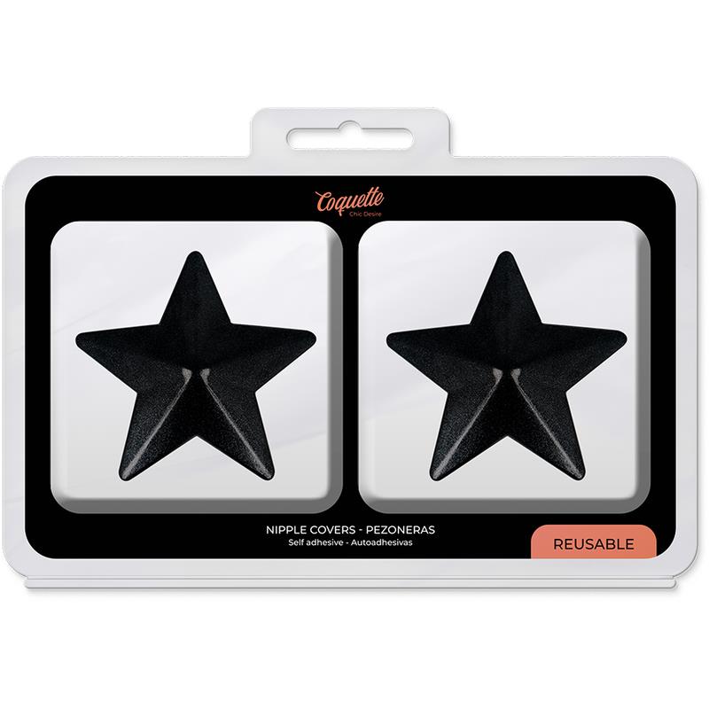 NIPPLE COVERS BLACK STARS