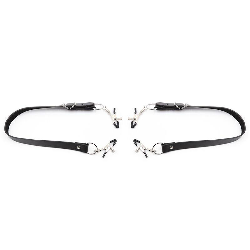 CLITORIS CLAMPS WITH LEG STRAPS