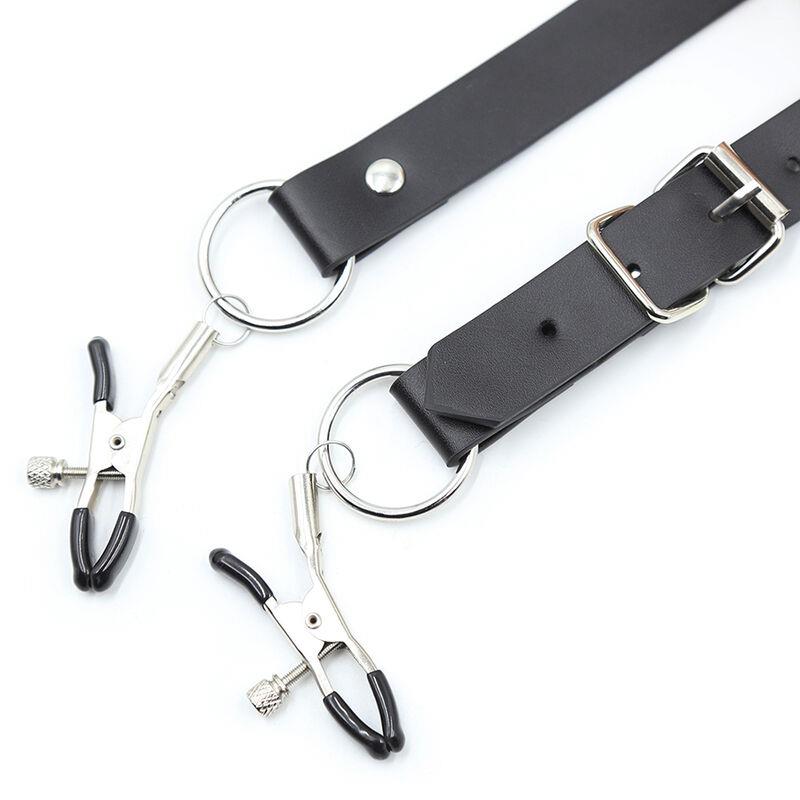 CLITORIS CLAMPS WITH LEG STRAPS