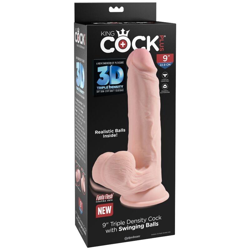PLUS 3D DILDO SWINGING BALLS 20.3 CM