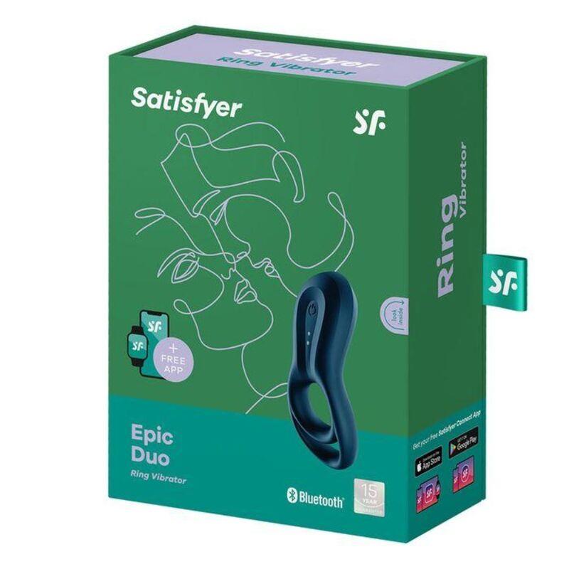 EPIC DUO RING VIBRATOR APLIKACIJA MODRA