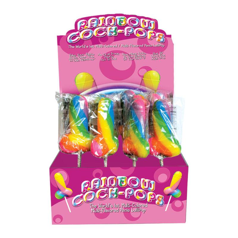 SPENCER & FLEETWOOD RAINBOW COCK LGBT LOLLIPOP