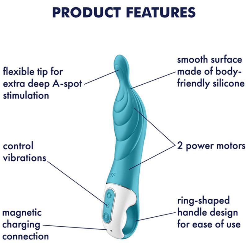 AMAZING 2 ASPOT VIBRATOR TURQUOISE