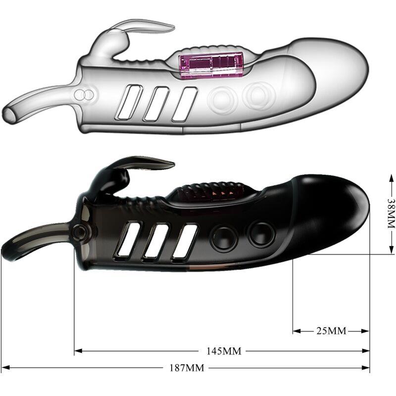 SLOANE RABBIT PENIS SHEATH BLACK