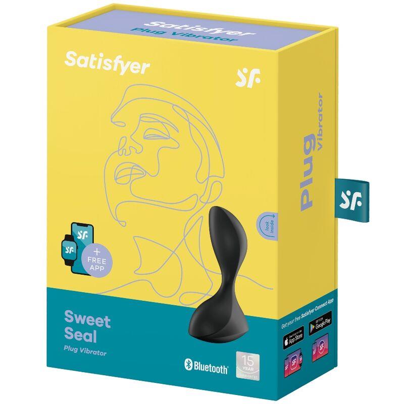 SWEET SEAL VIBRATING PLUG APP BLACK