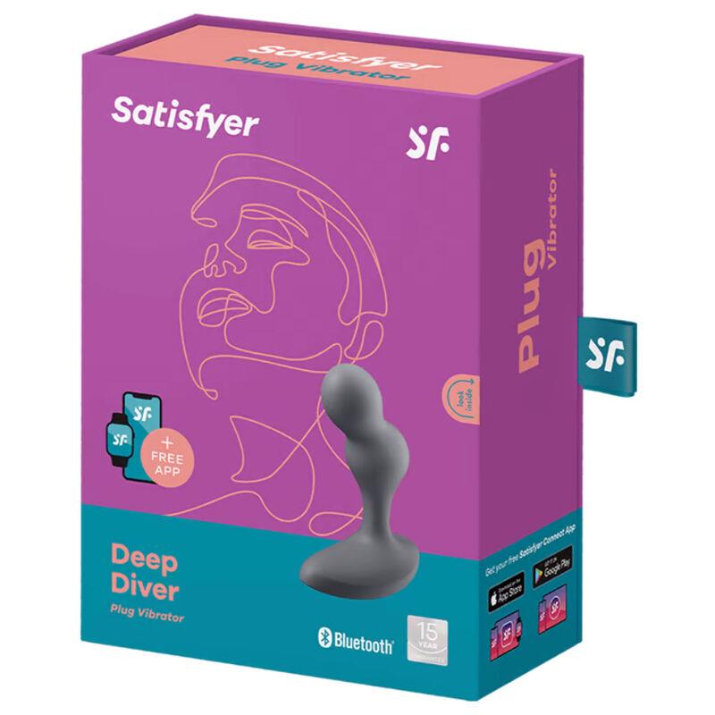 DEEP DIVER VIBRATING PLUG APP GREY