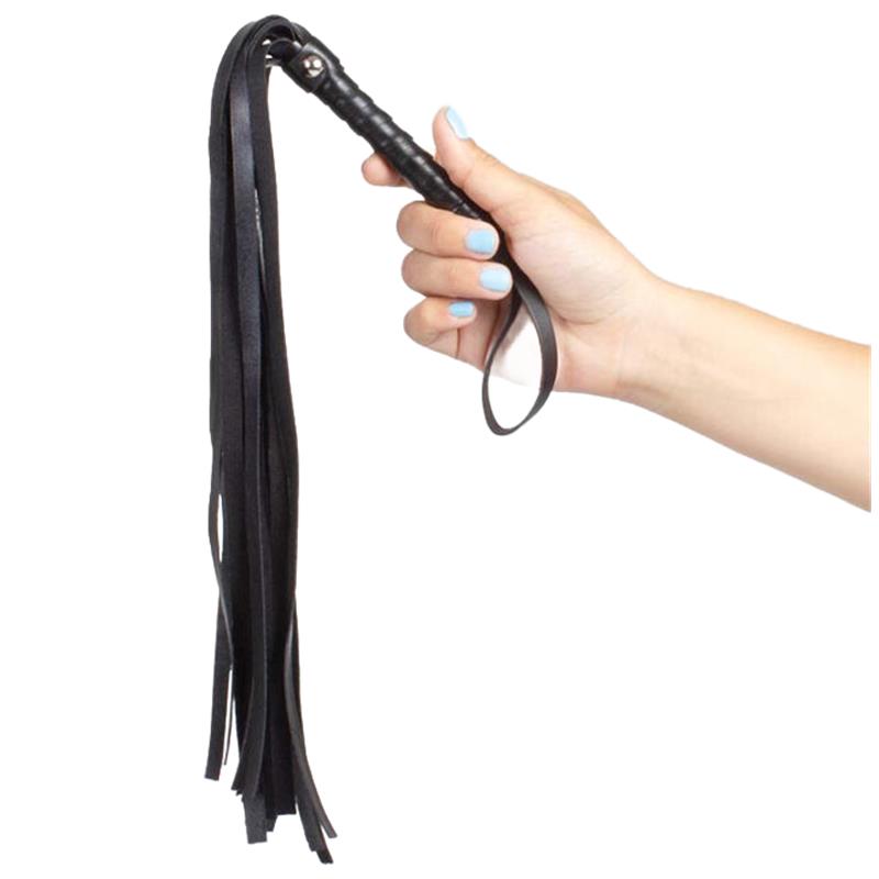 BLACK BONDAGE WHIP BDSM COLLECTION