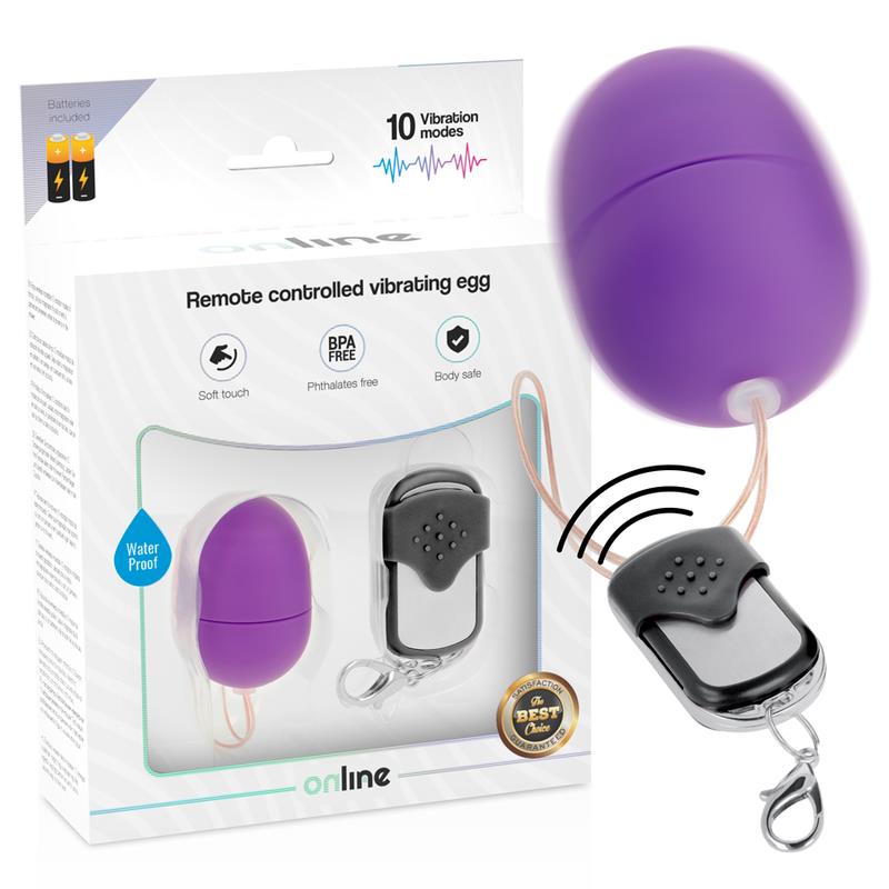 REMOTE CONTROL VIBRATING EGG S PURPLE