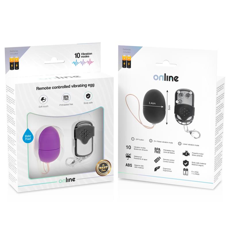 REMOTE CONTROL VIBRATING EGG S PURPLE