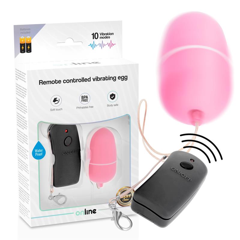 REMOTE CONTROLLED VIBRATING EGG PINK