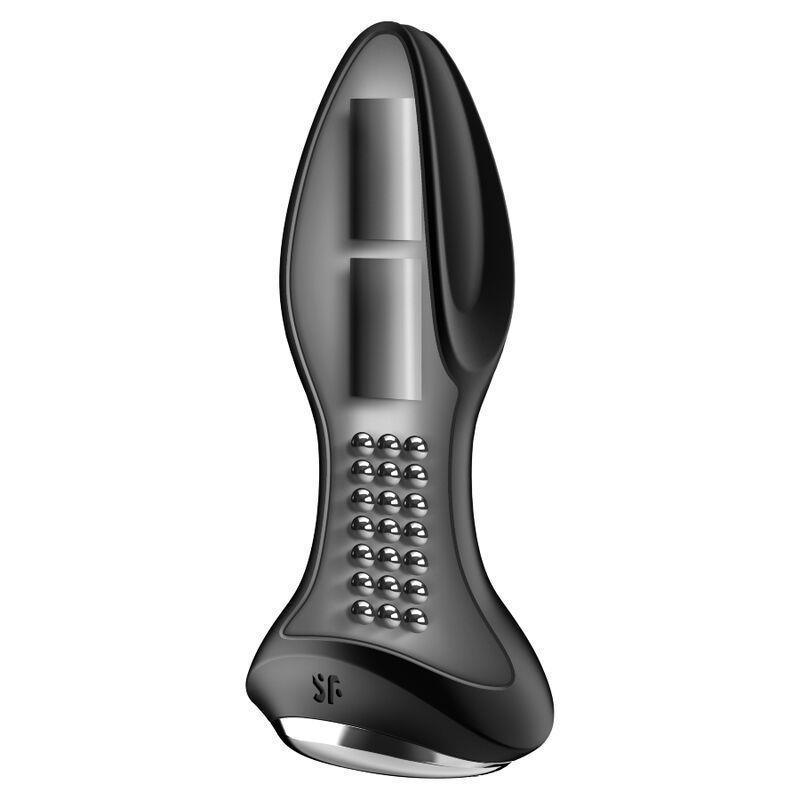 ROTATOR PLUG 2+ VIBRATING PLUG APP BLACK