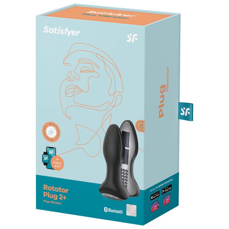 ROTATOR PLUG 2+ VIBRATING PLUG APP BLACK