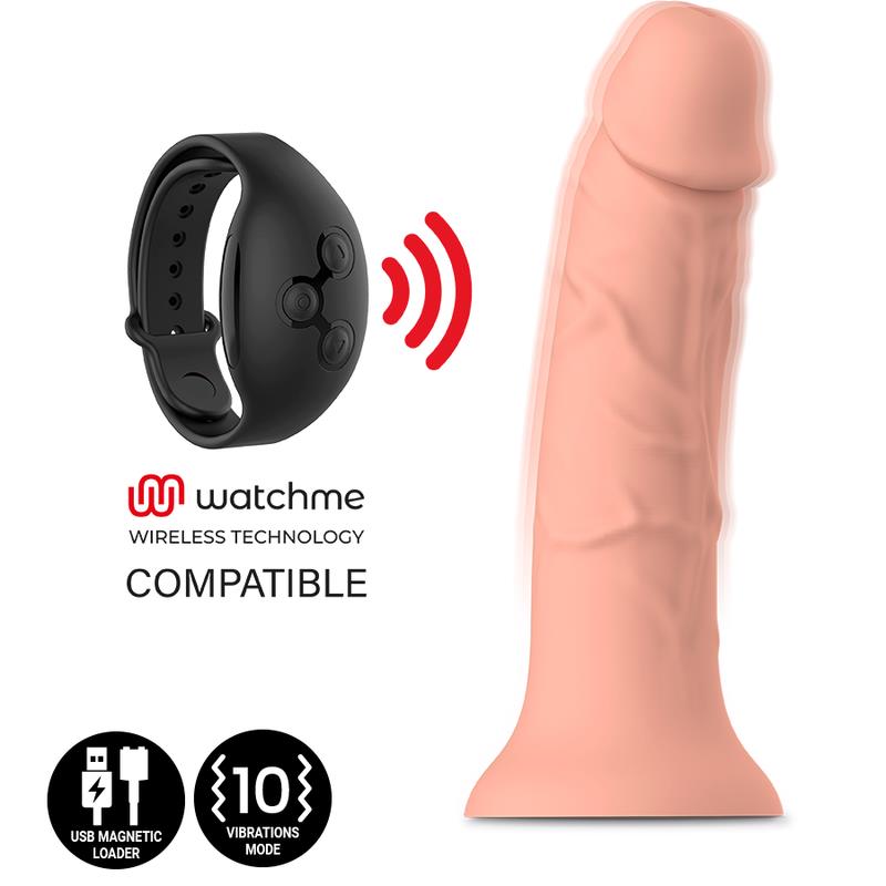 ASHER ORIGINAL DILDO M - VIBRATOR KOMPATIBILAN S WATCHME BEŽIČNOM TEHNOLOGIJOM