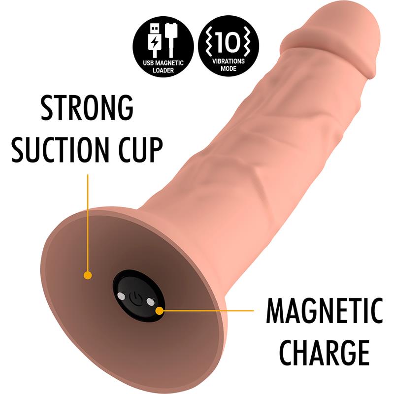 ASHER ORIGINAL DILDO M - VIBRATOR KOMPATIBILAN S WATCHME BEŽIČNOM TEHNOLOGIJOM