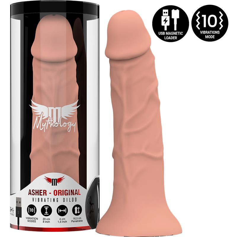 ASHER ORIGINAL DILDO M - VIBRATOR KOMPATIBILAN S WATCHME BEŽIČNOM TEHNOLOGIJOM