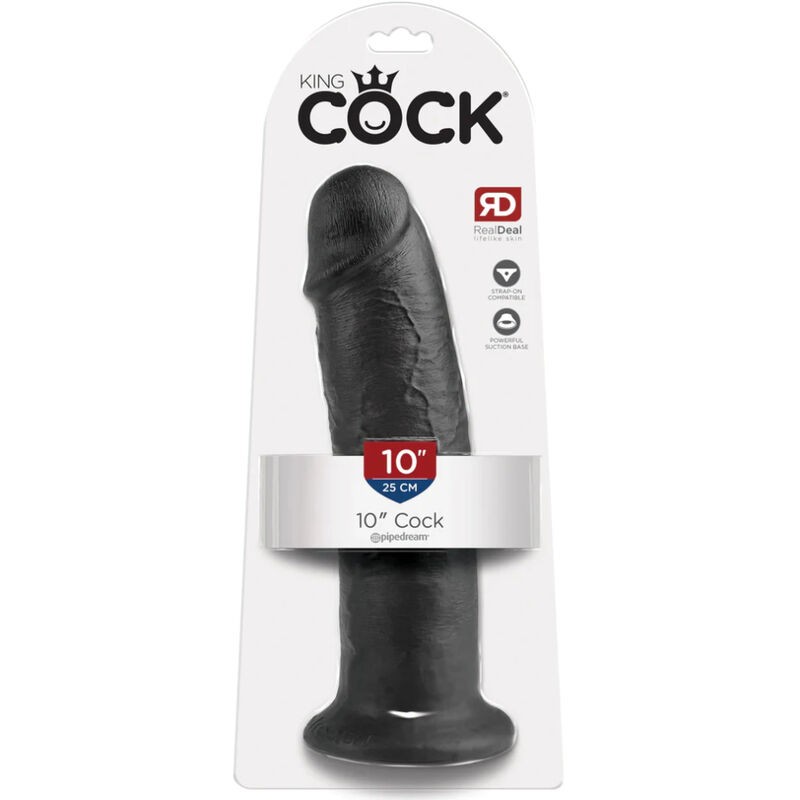 10 DILDO ČRN 25 CM