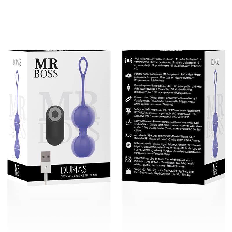 DUMAS VIBRATING KEGEL BEADS REMOTE CONTROL