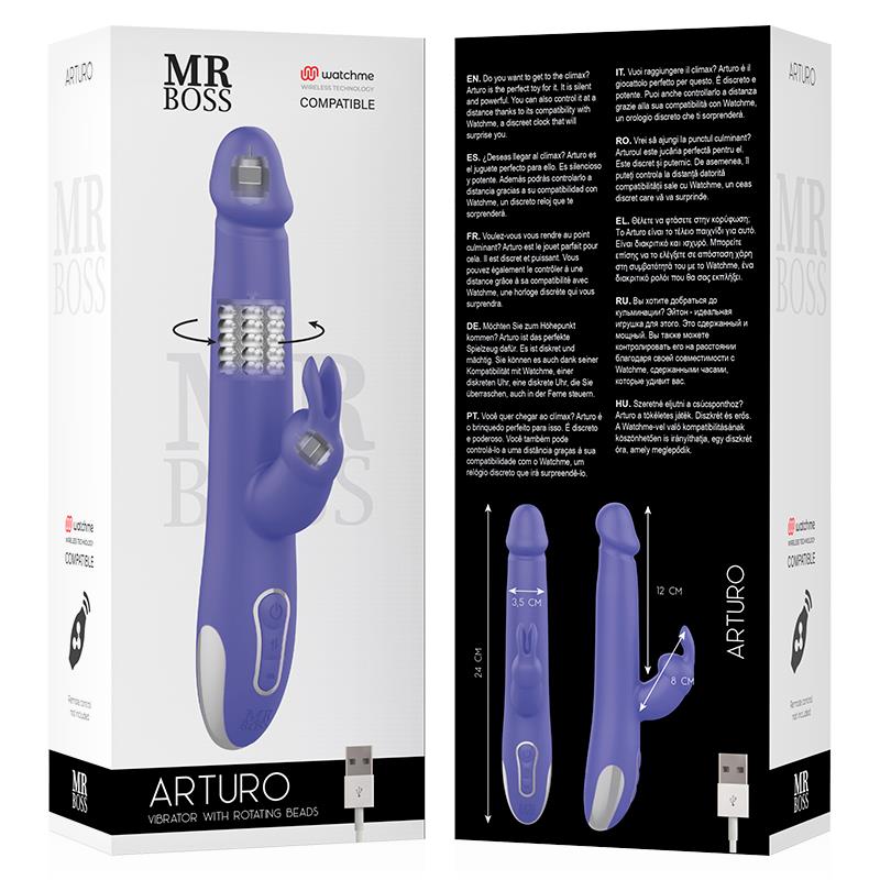 ARTURO VIBRATOR & ROTATOR COMPATIBLE WITH WATCHME WIRELESS TECHNOLOGY