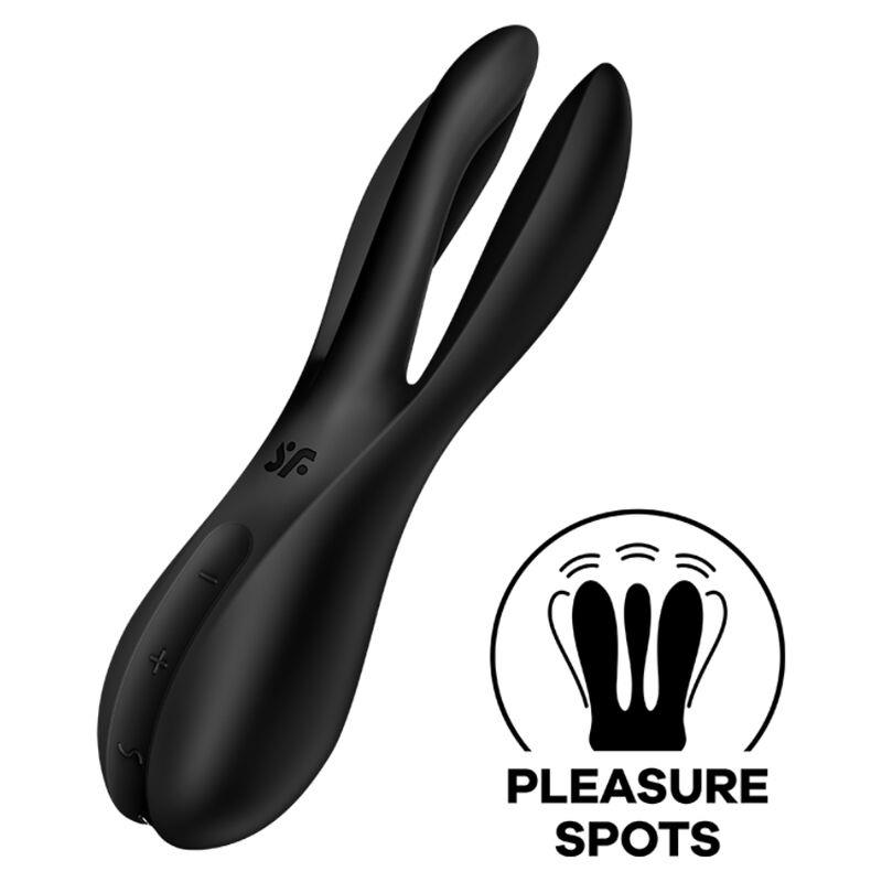 THREESOME 2 VIBRATOR ČRN