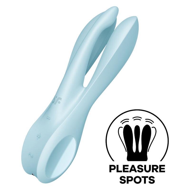 THREESOME 1 VIBRATOR BLUE