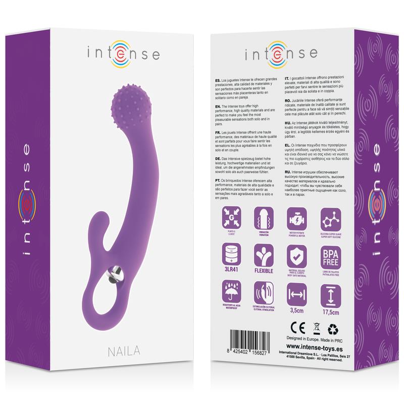 NAILA VIBRATING SILICONE LILAC