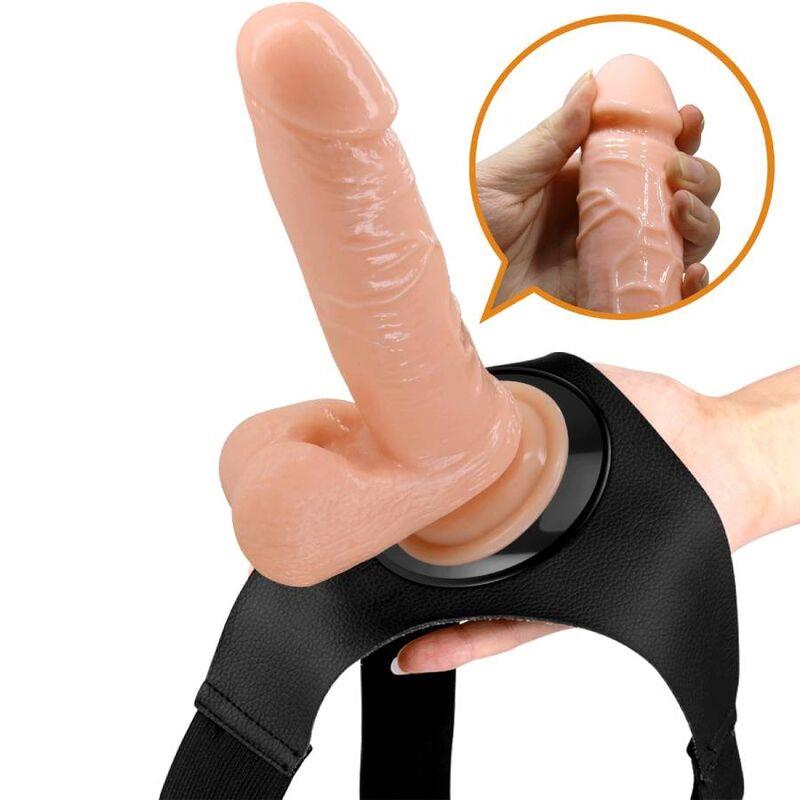 HARNESS BRIEFS UNIVERSAL HARNESS WITH DILDO TOM 20 CM NATURAL