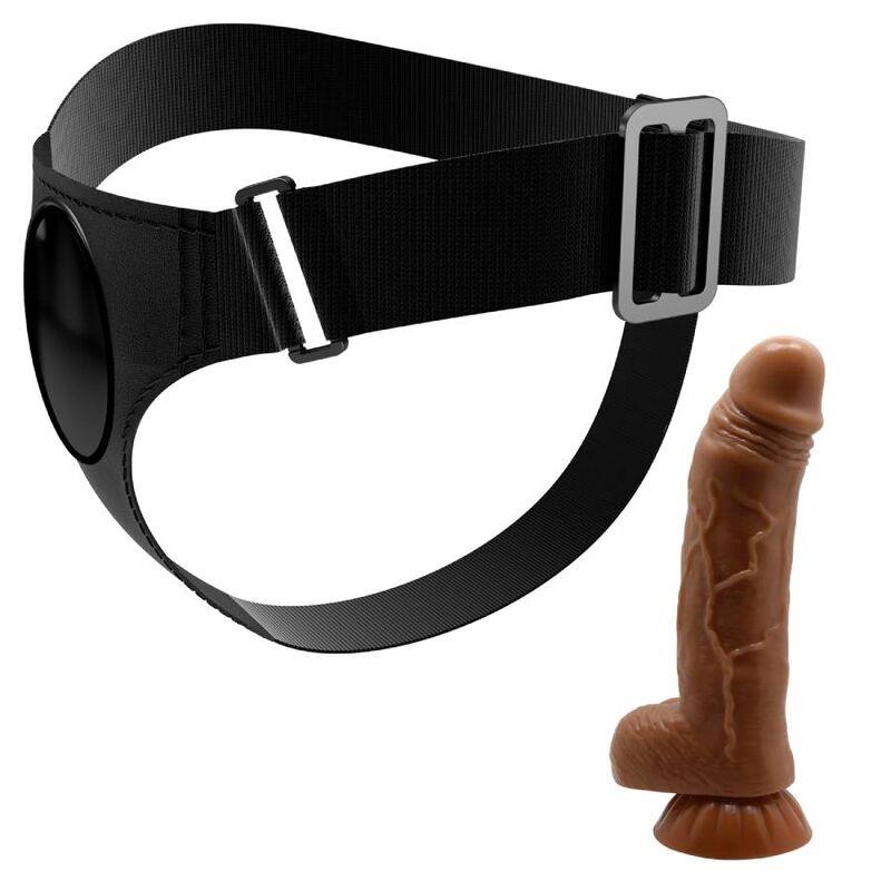 HARNESS BRIEFS UNIVERSAL HARNESS WITH DILDO MICHEAL 20 CM BLACK