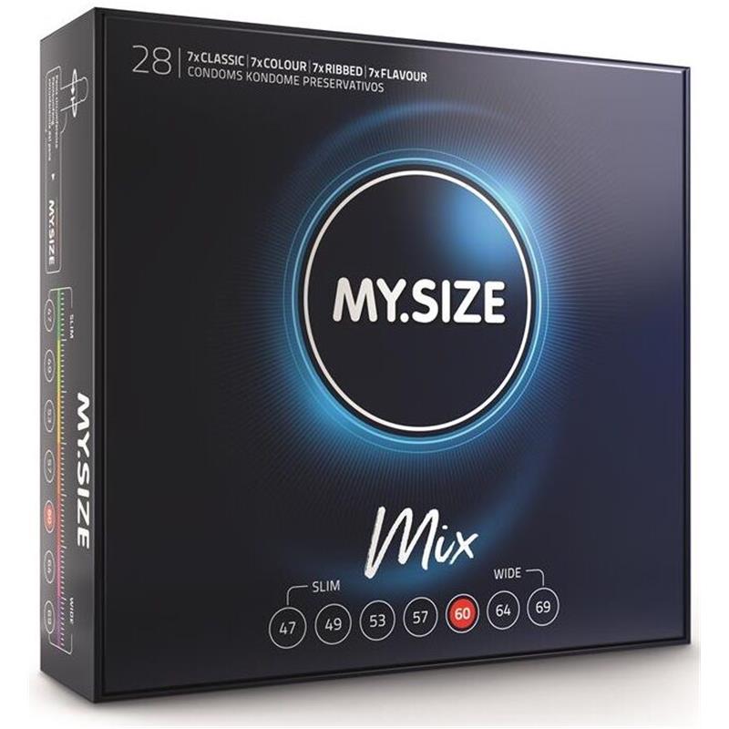 MIX CONDOMS 60 MM 28 UNITS