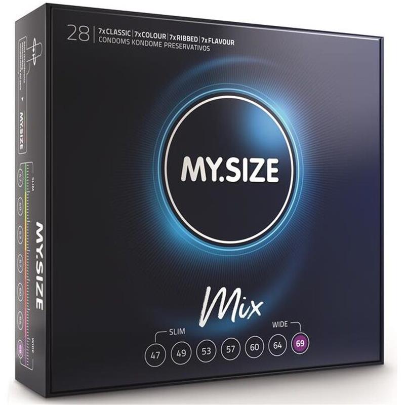MIX CONDOMS 69 MM 28 UNITS