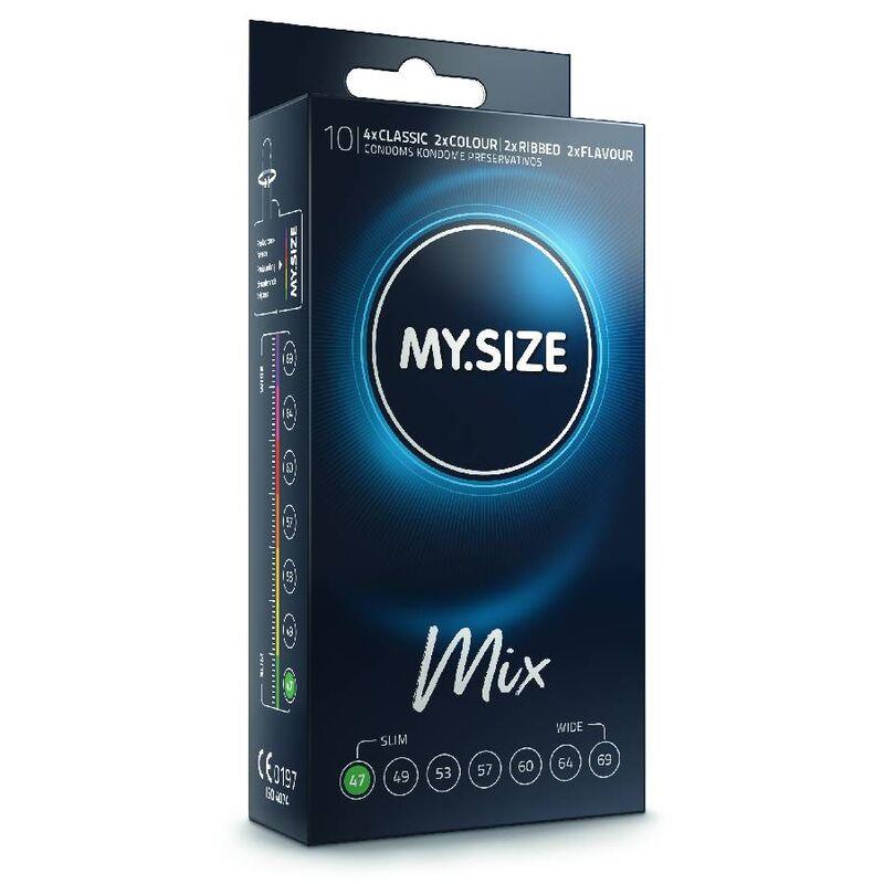 MIX CONDOMS 47 MM 10 UNITS