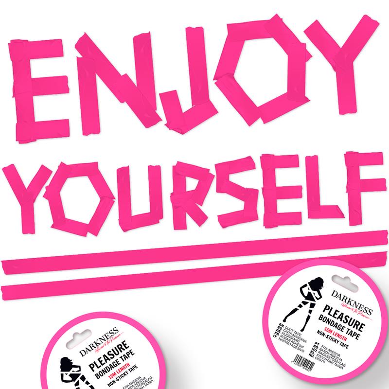 NELEPLJIVA ROZA BONDAGE TRAKA 15 M