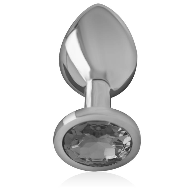 ALUMINIJSKI METALNI ANALNI PLUG S CRNIM KAMENOM VELIČINA S