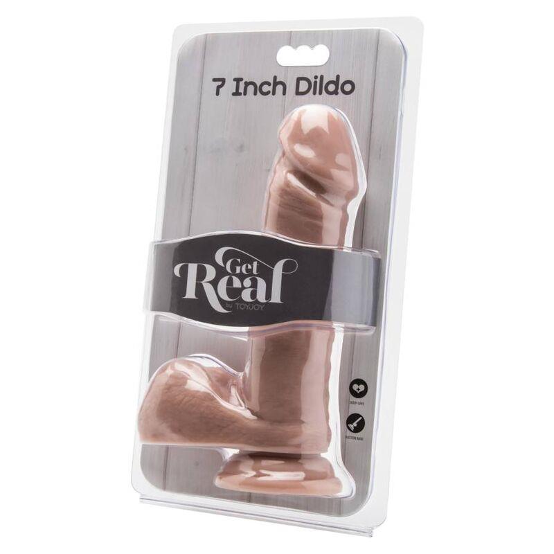 DILDO 18 CM WITH BALLS SKIN