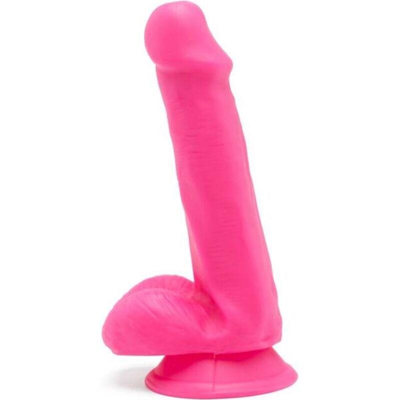 HAPPY DICKS DILDO 12 CM Z JAJCI ROZA