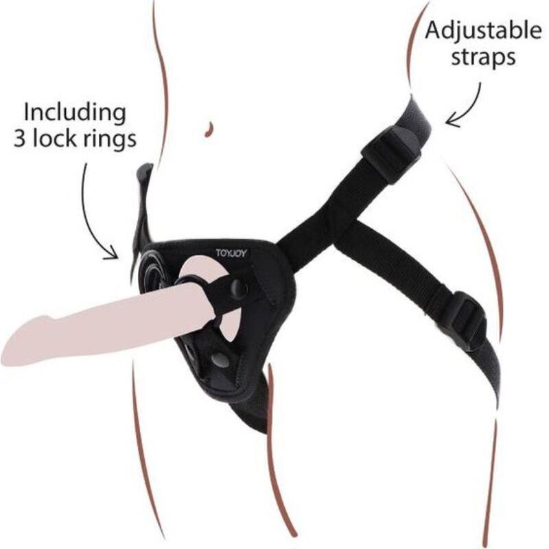 STRAP-ON HARNES ČRNA