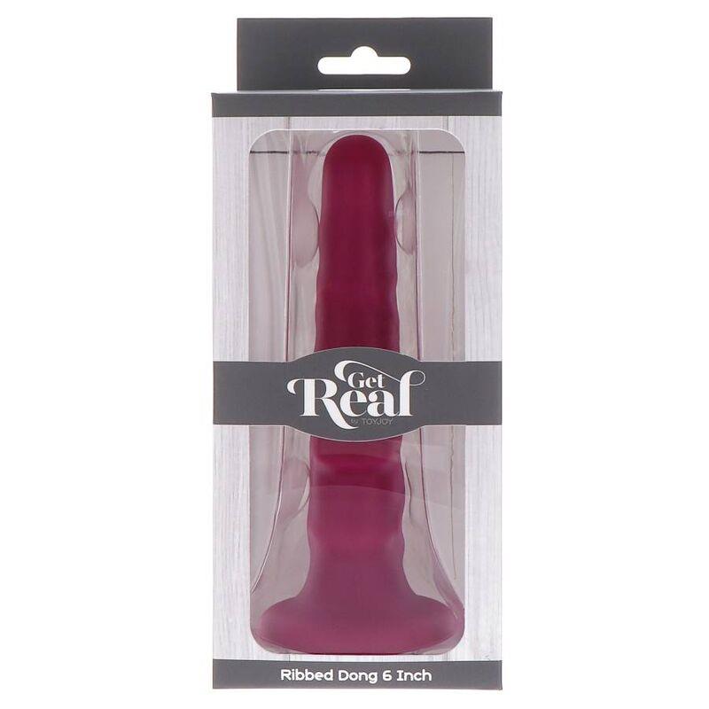 RIBBED DONG 12 CM RED