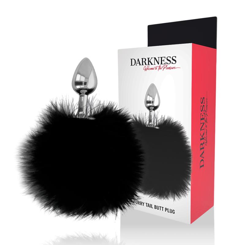 EKSTRA ANALNI BUTTPLUG S REPOM ČRN 7 CM