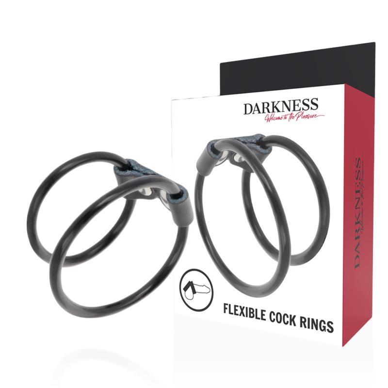 DOUBLE FLEXIBLE PENIS RING