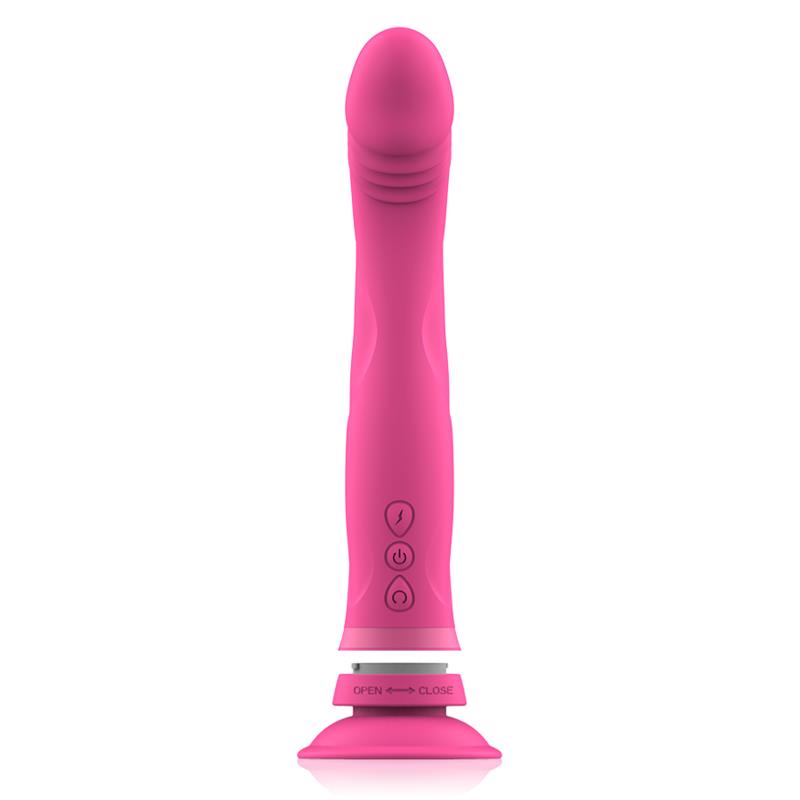 MICHELANGELO PINK SILICONE VIBRATOR DILDO