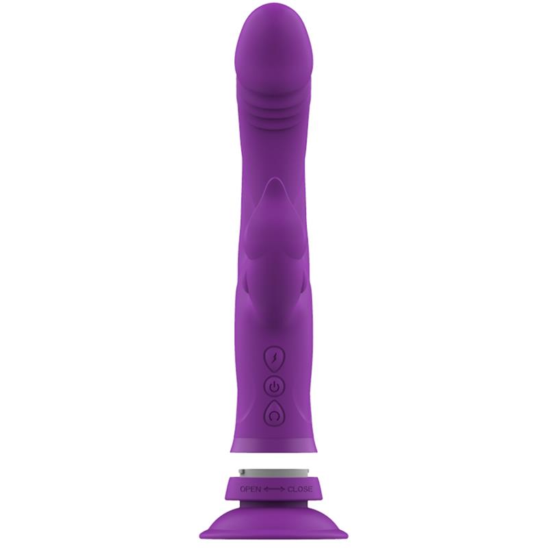 CASANOVA RABBIT SILICONE VIBRATOR TRIPLE MOTOR PURPLE